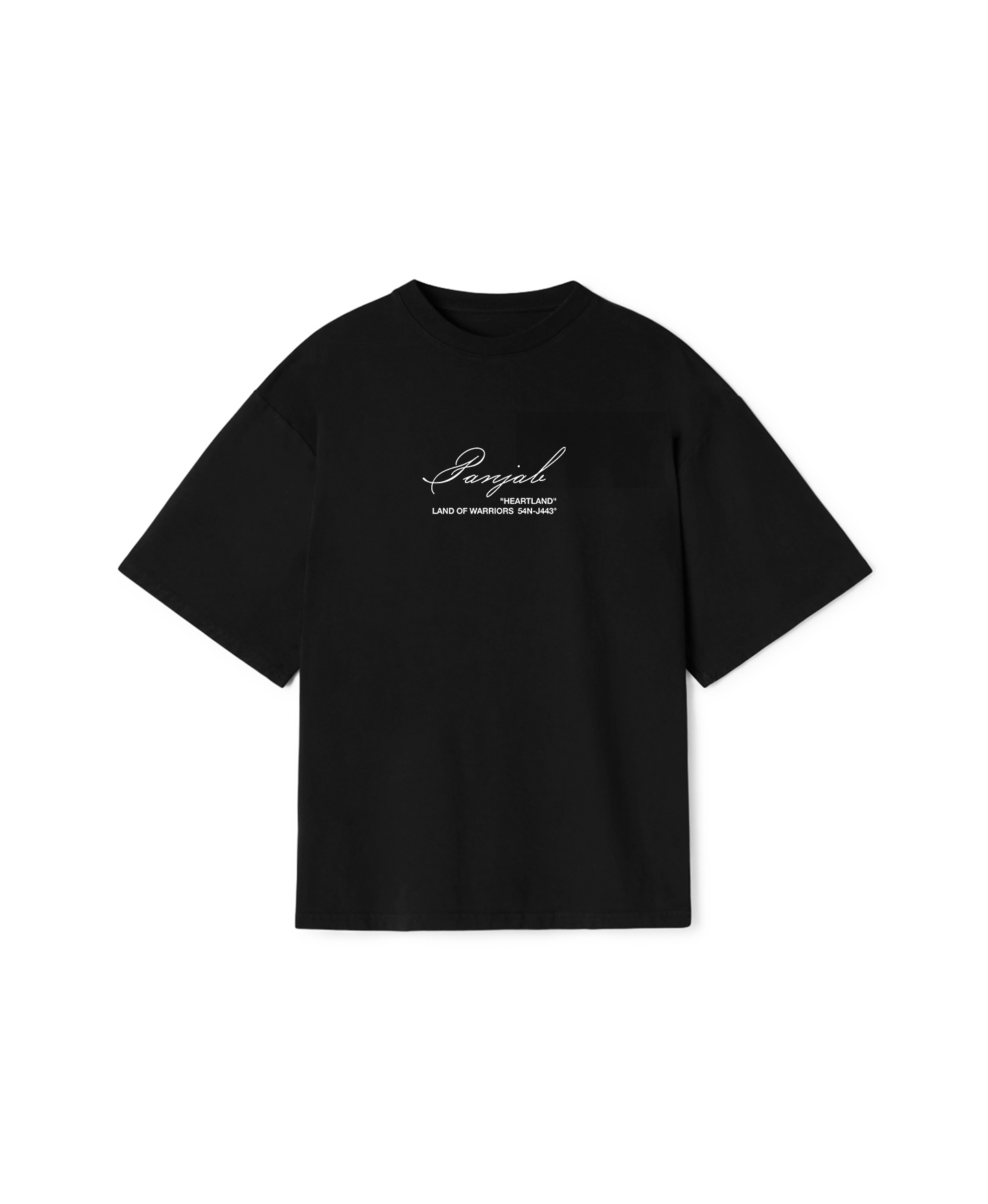 T-shirt oversize Panjab noir