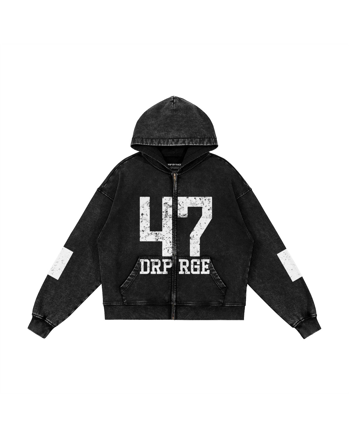 47 DRPRAGE FADED ZIP UP HOODIE - Drip by Rage