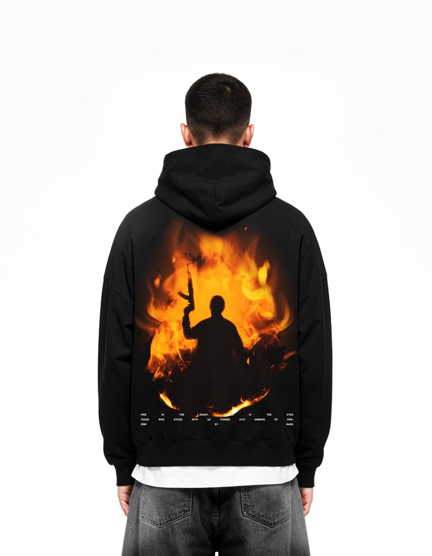 47 FLAME EDITION SUN FADED BOXY HOODIE - Drip by Rage