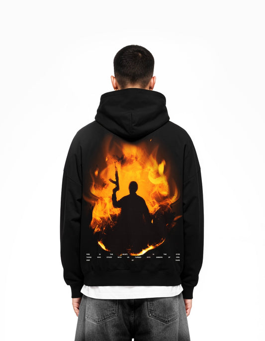 47 FLAME EDITION SUN FADED BOXY HOODIE - Drip by Rage