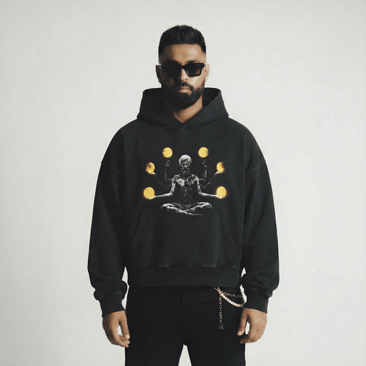 6TH DIMENSION BOXY FADED HOODIE - Drip by Rage