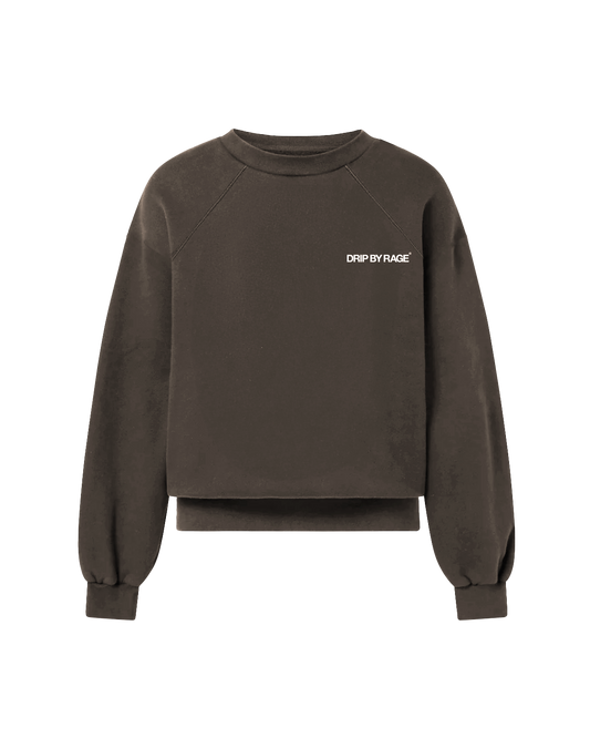 OVERSIZED FLEECE SWEATSHIRT CHARCOAL GREY