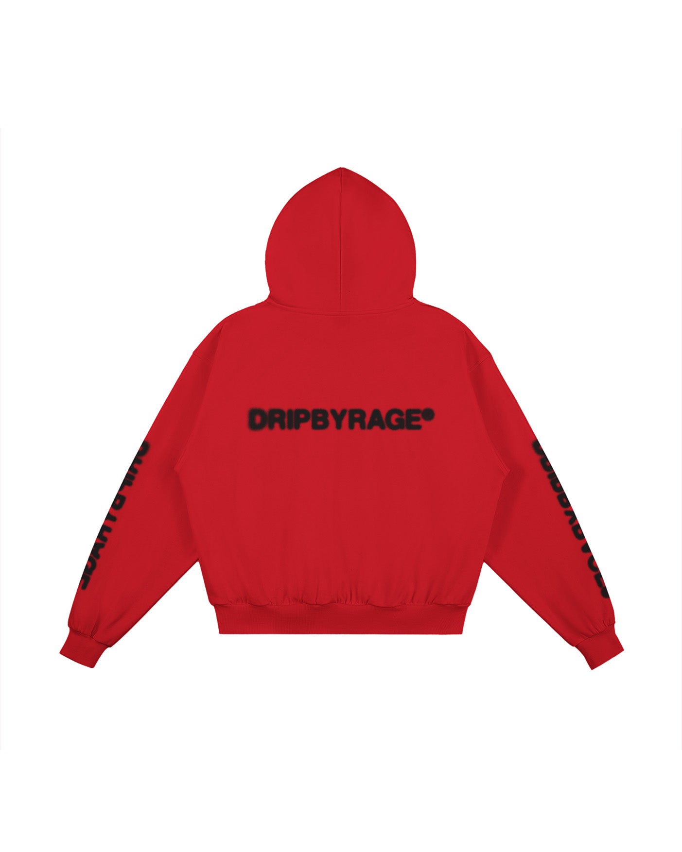 BLURRED BOXY FIT HOODIE