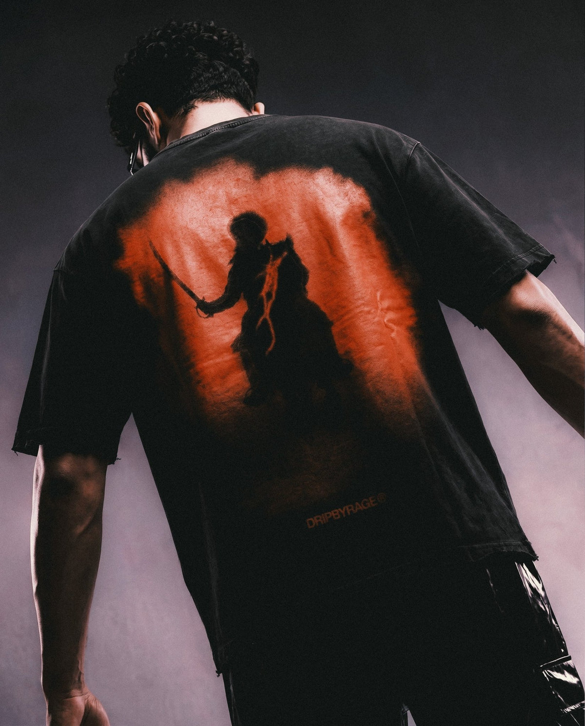 96 RED FADED T-SHIRT - Drip by Rage