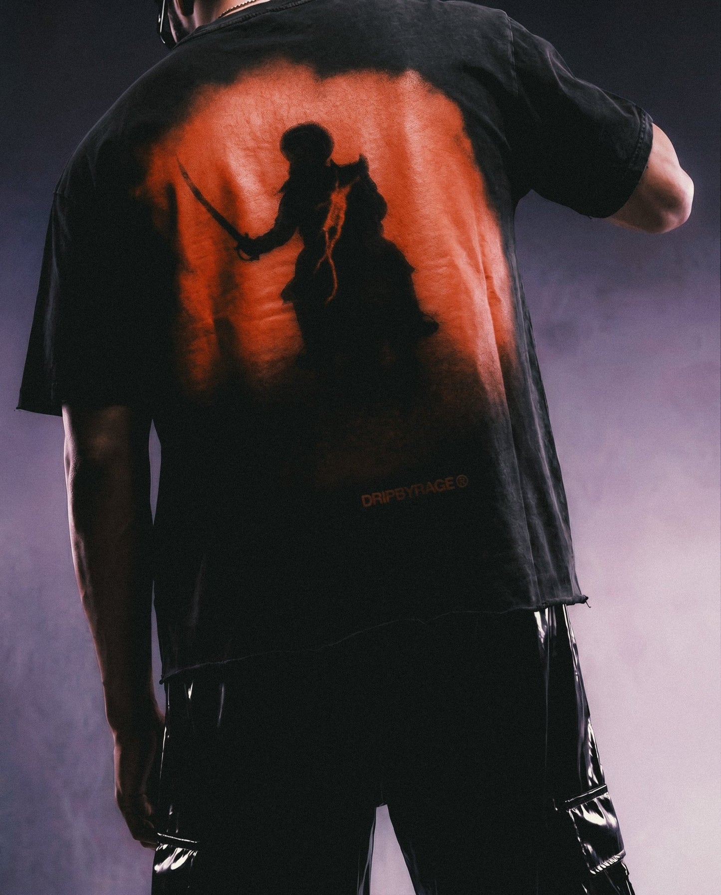 96 RED FADED T-SHIRT - Drip by Rage