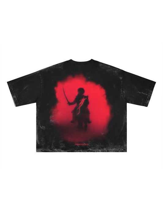 96 RED FADED T-SHIRT - Drip by Rage