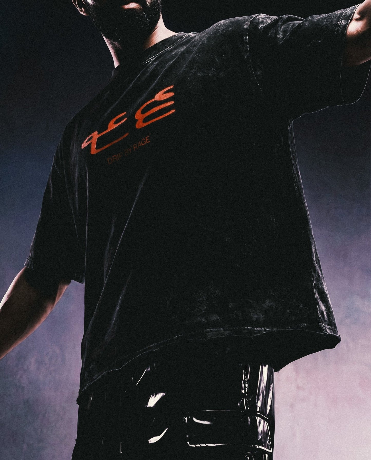 96 RED FADED T-SHIRT - Drip by Rage
