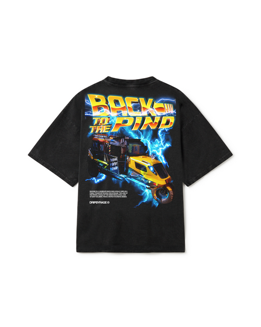 BACK TO THE PIND OVERSIZED FADED T-SHIRT BLACK