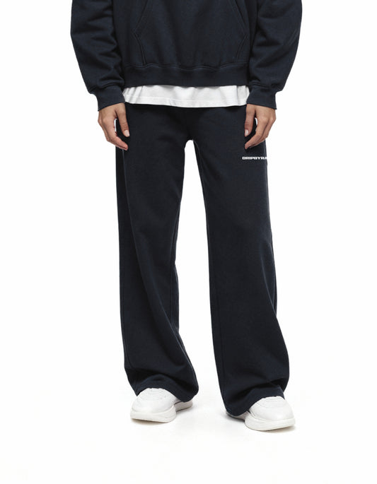 NAVY BLUE RELAXED STRAIGHT SWEATPANTS