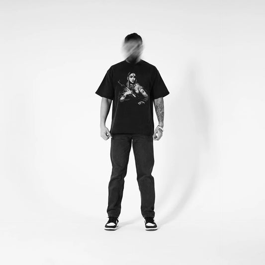 GANGSTER QUEEN OVERSIZED FADED T-SHIRT