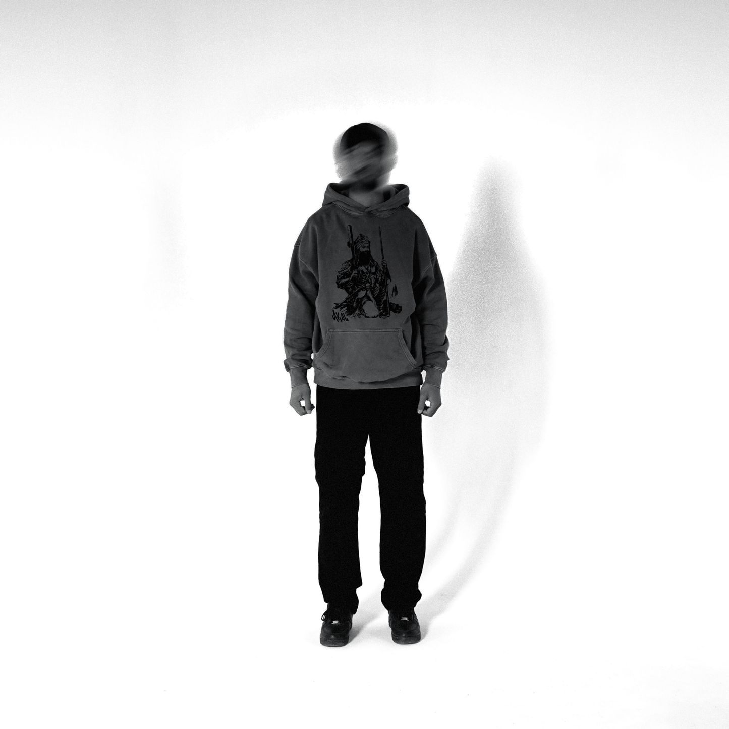 AKAL OVERSIZED FADED HOODIE GREY - Drip by Rage
