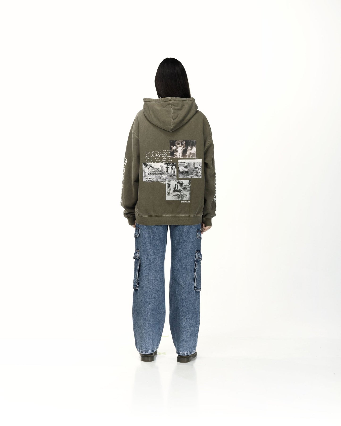 ANARCHY OF 84 OVERSIZED FADED HOODIE - Drip by Rage