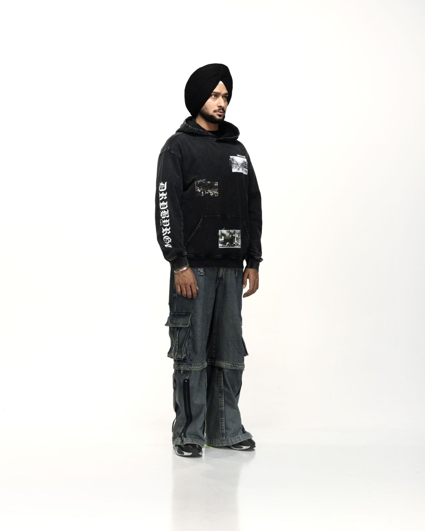 ANARCHY OF 84 OVERSIZED FADED HOODIE - Drip by Rage