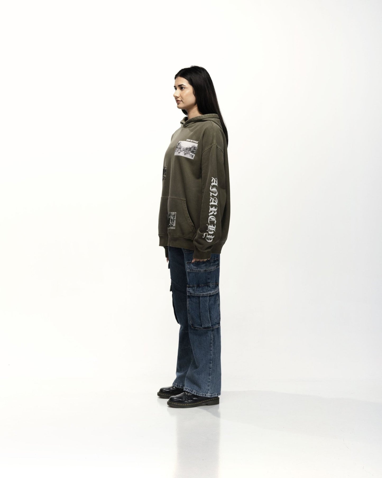 ANARCHY OF 84 OVERSIZED FADED HOODIE - Drip by Rage