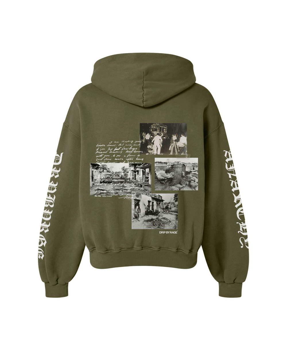 ANARCHY OF 84 OVERSIZED FADED HOODIE - Drip by Rage