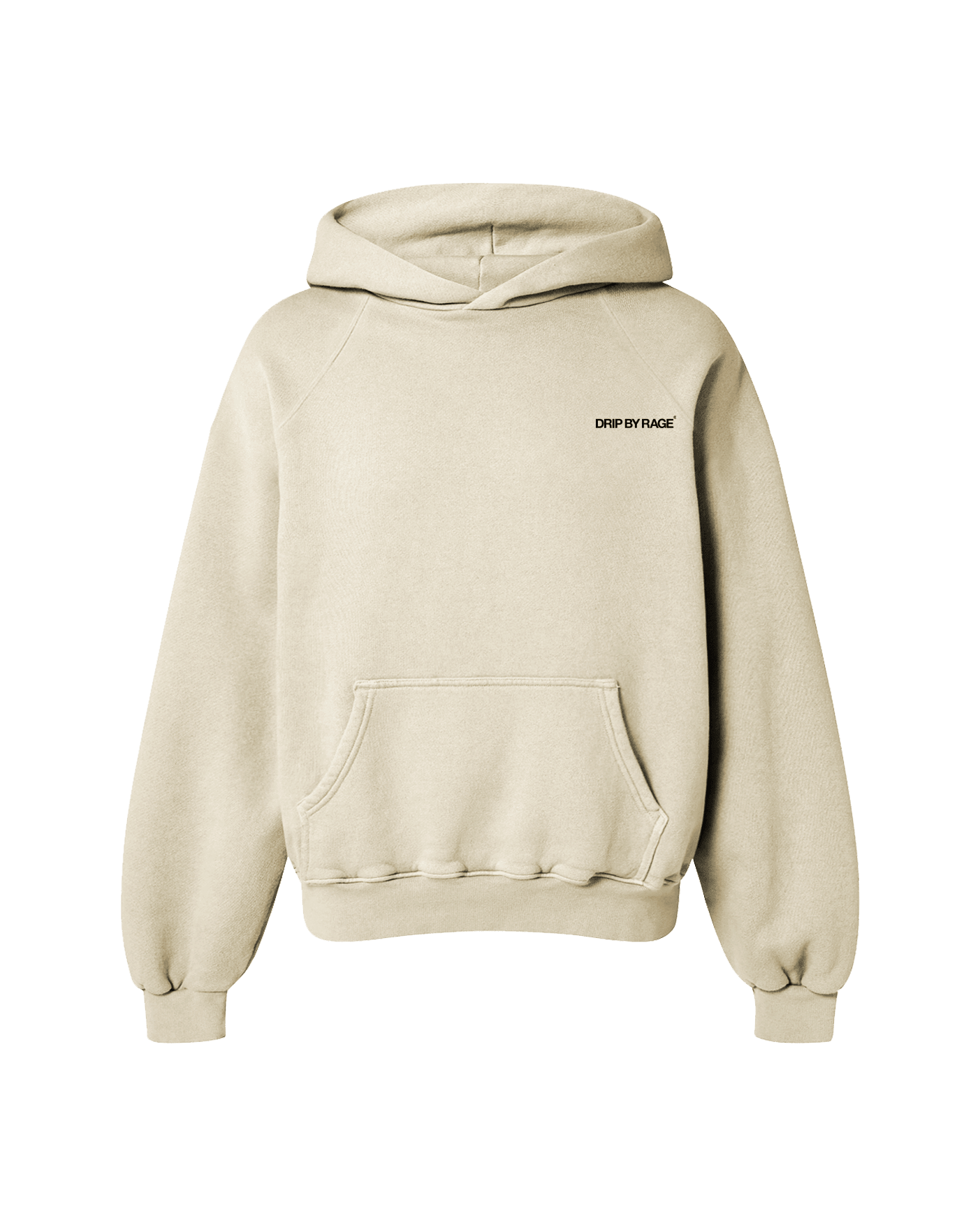APRICOT OVERSIZED FLEECE HOODIE - Drip by Rage