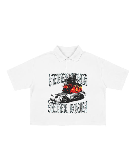 ARSON COLLAR OVERSIZED T-SHIRT - Drip by Rage