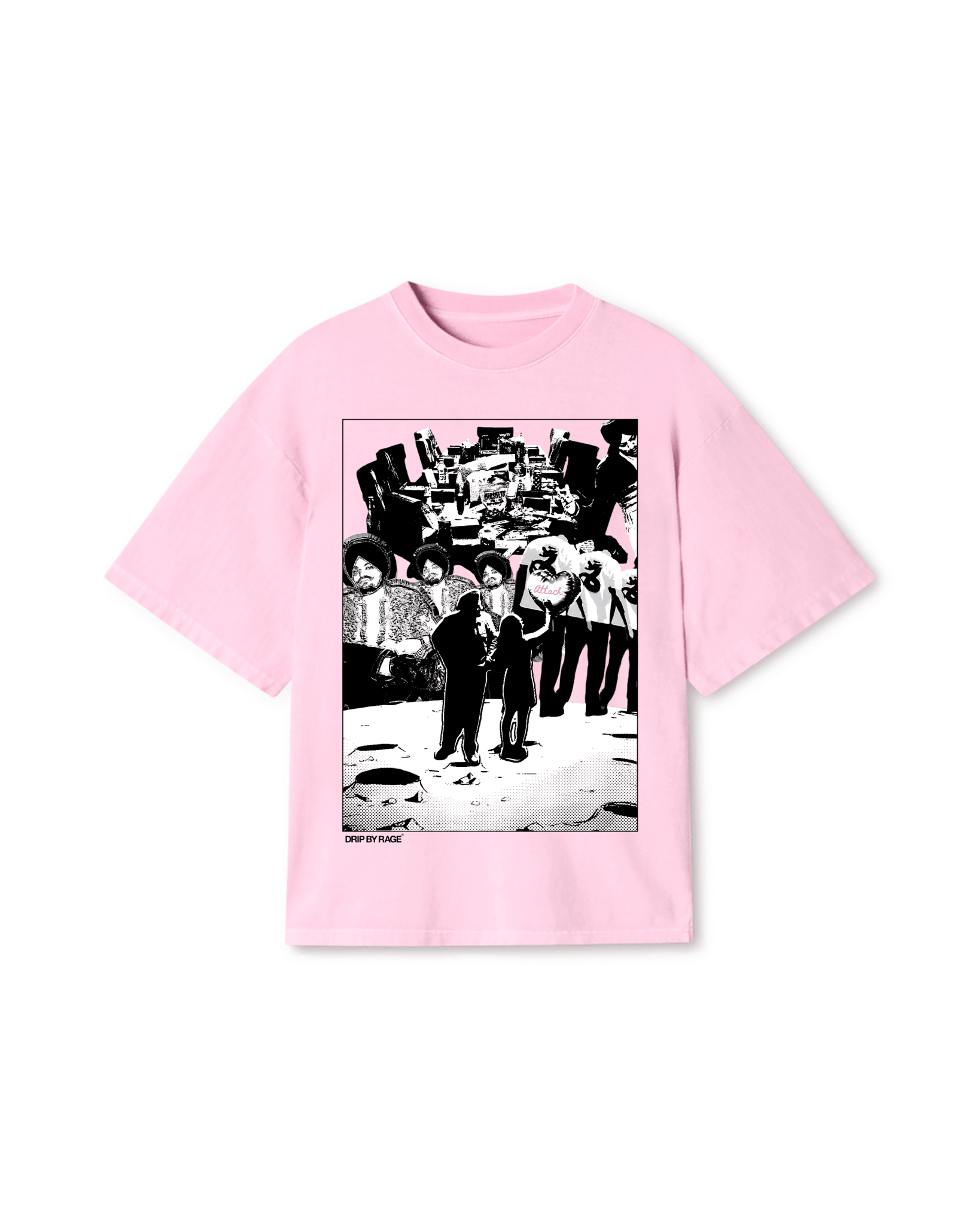 ATTACH T-SHIRT - Drip by Rage