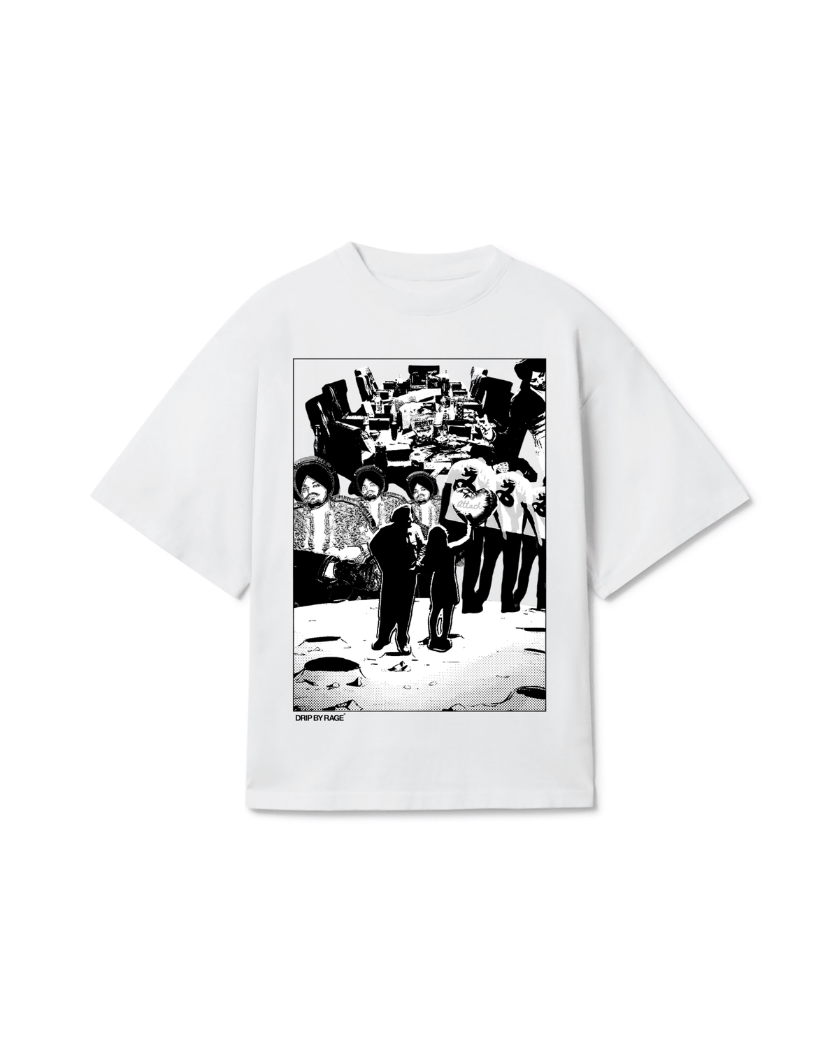 ATTACH T-SHIRT - Drip by Rage