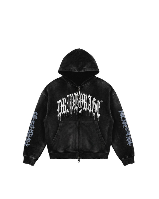 AWAKENING ZIP-UP FADED HOODIE - Drip by Rage