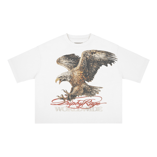 BAAJ BOXY T-SHIRT WHITE - Drip by Rage