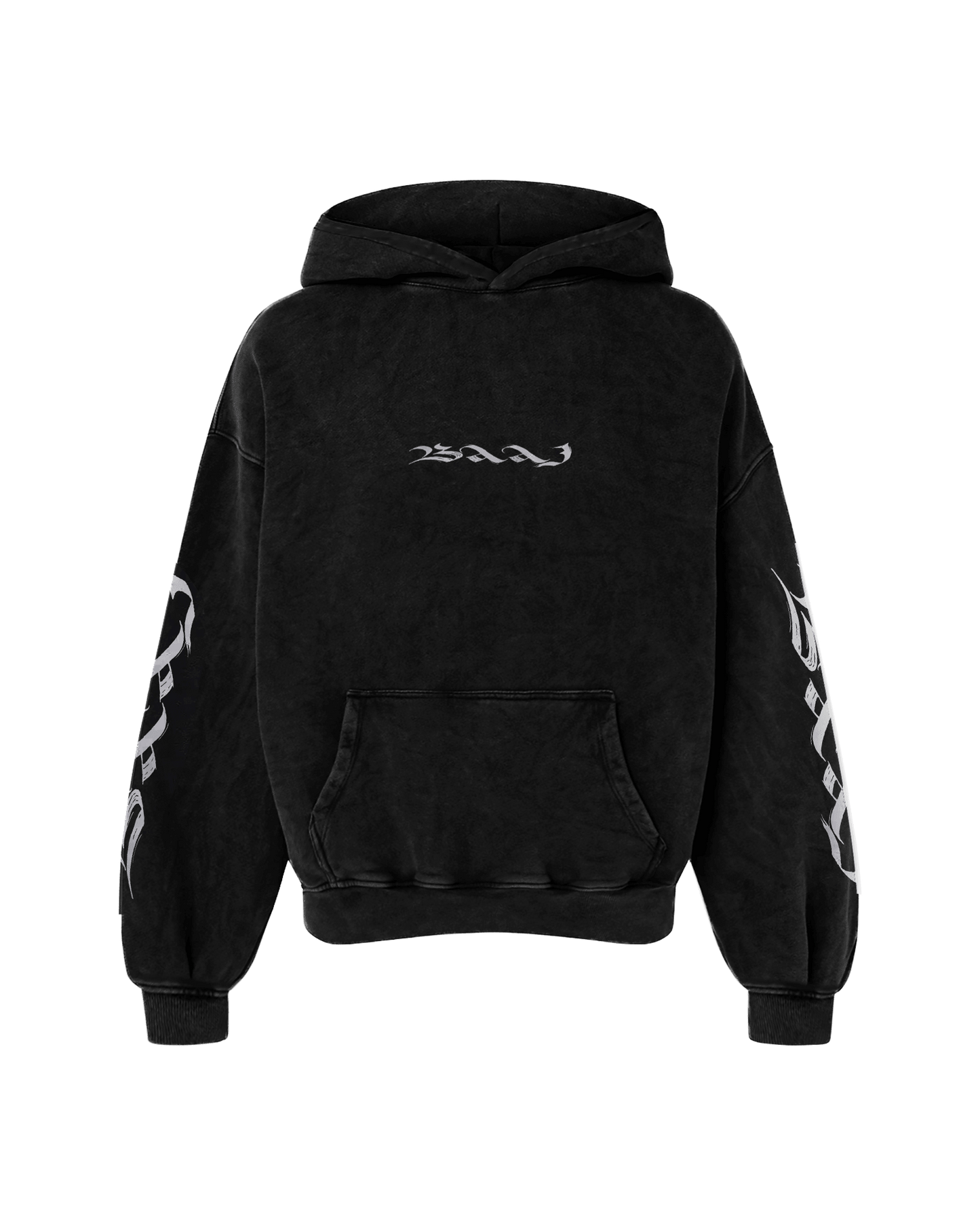BAAJ OVERSIZED FADED HOODIE BLACK - Drip by Rage