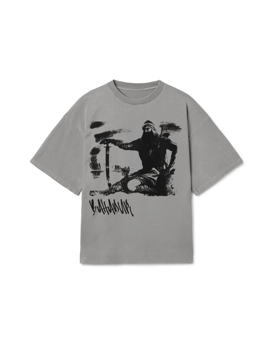 BAHADUR OVERSIZED FADED T-SHIRT GREY - Drip by Rage