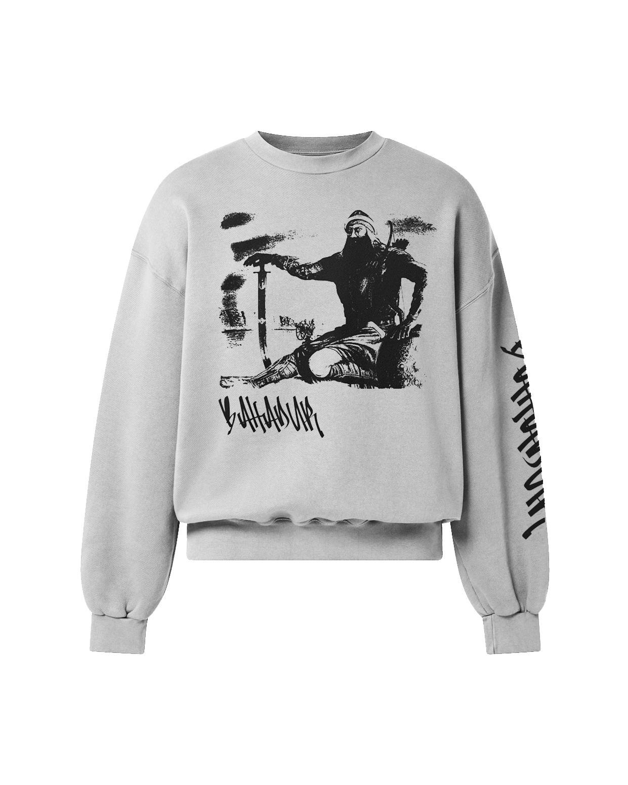 BAHADUR SWEATSHIRT HEATHER GREY - Drip by Rage