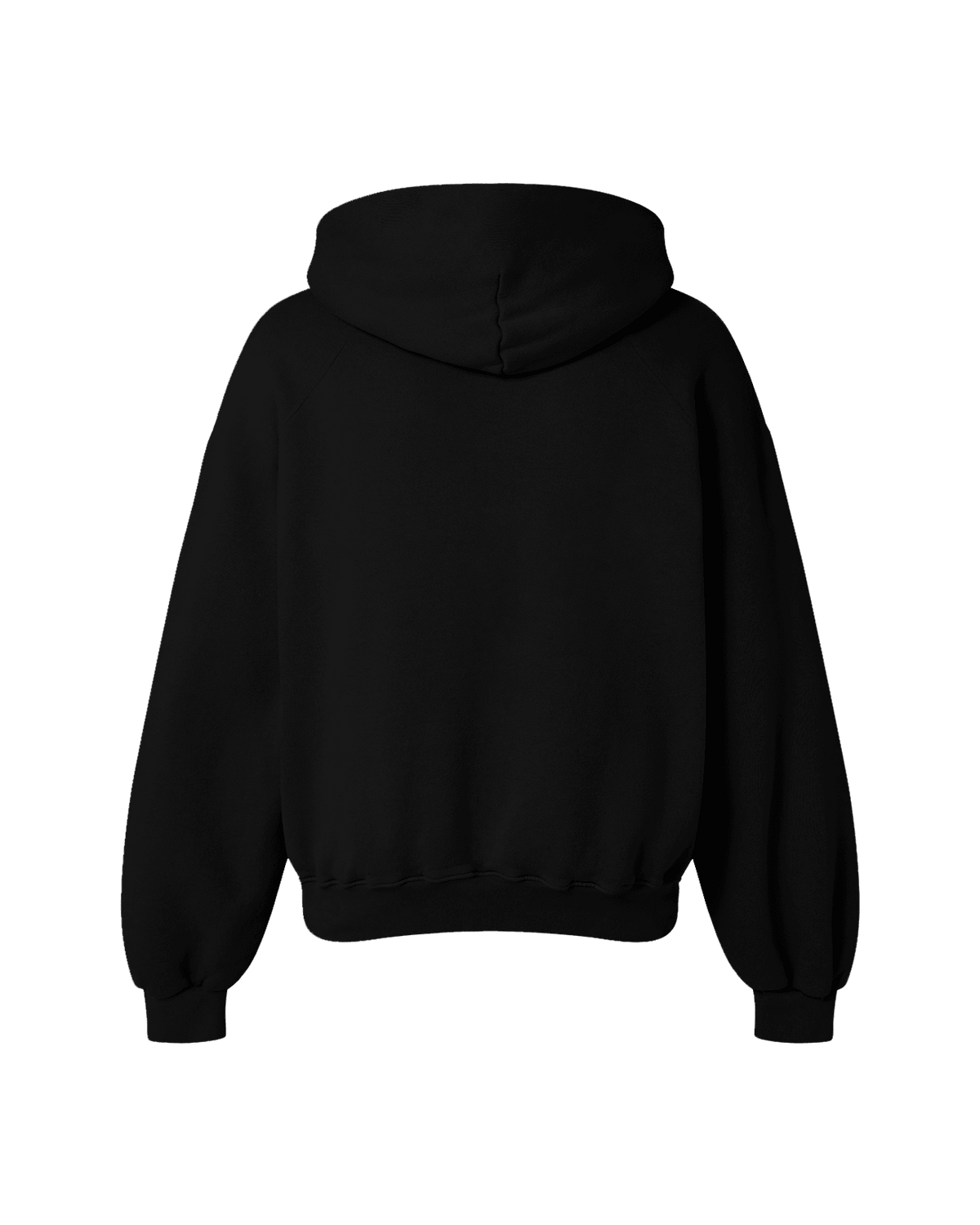 BLACK OVERSIZED FLEECE HOODIE - Drip by Rage
