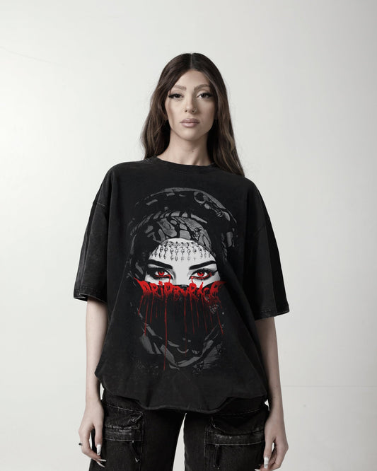 BLOOD TEARS FADED T-SHIRT - Drip by Rage