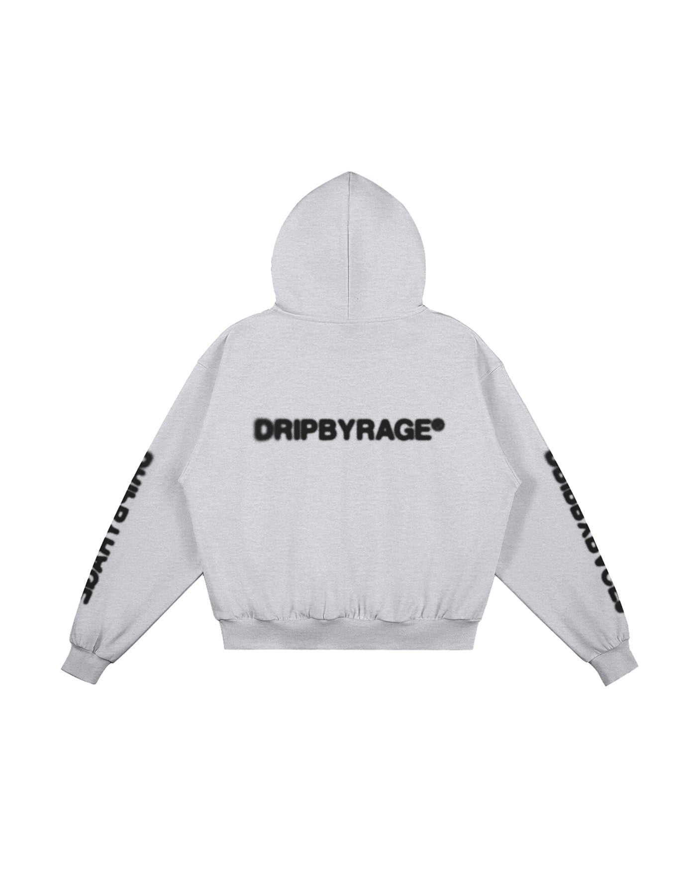 BLURRED BOXY FIT HOODIE - Drip by Rage