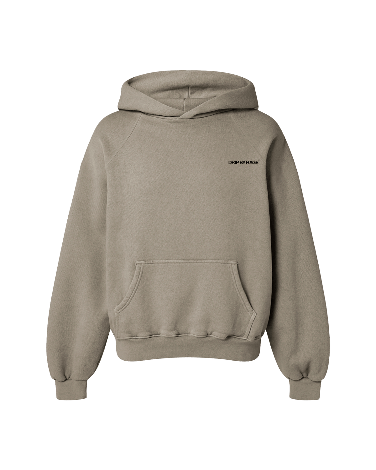CAMEL OVERSIZED FLEECE HOODIE - Drip by Rage