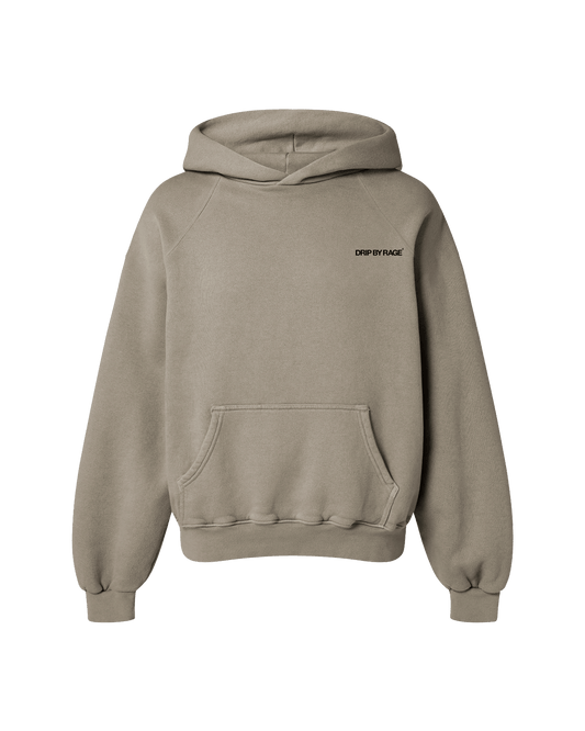 CAMEL OVERSIZED FLEECE HOODIE - Drip by Rage