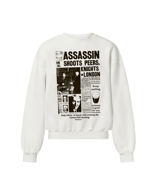 CAXTON HALL SWEATSHIRT WHITE - Drip by Rage