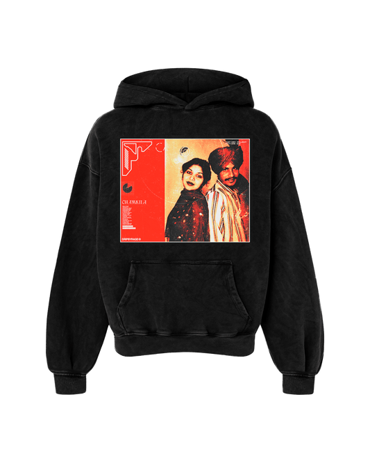 CHAMKILA OVERSIZED FADED HOODIE BLACK - Drip by Rage