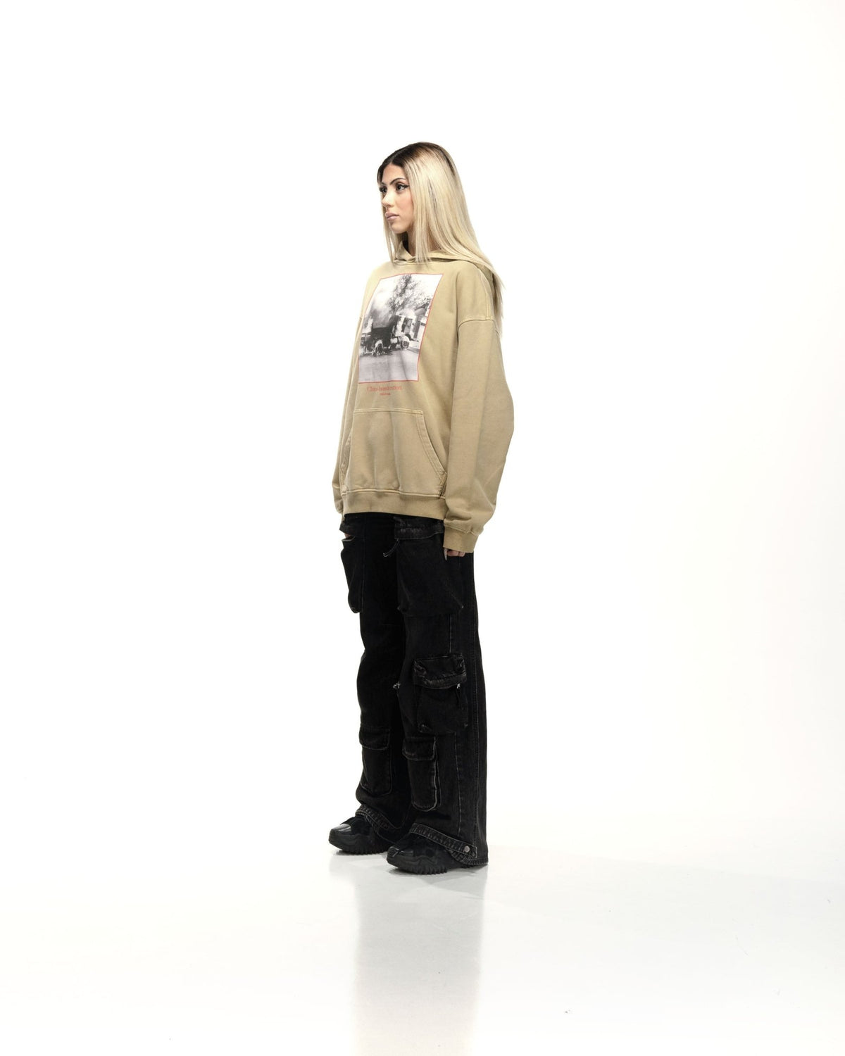 CHAOS OVERSIZED FADED HOODIE - Drip by Rage