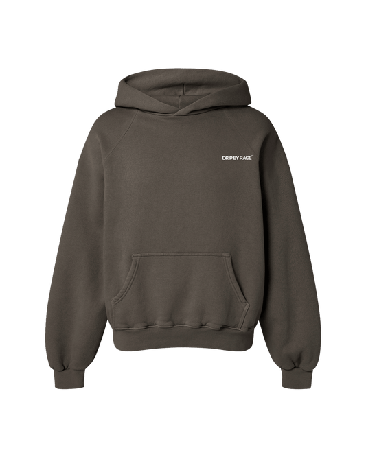 CHARCOAL GREY OVERSIZED FLEECE HOODIE - Drip by Rage