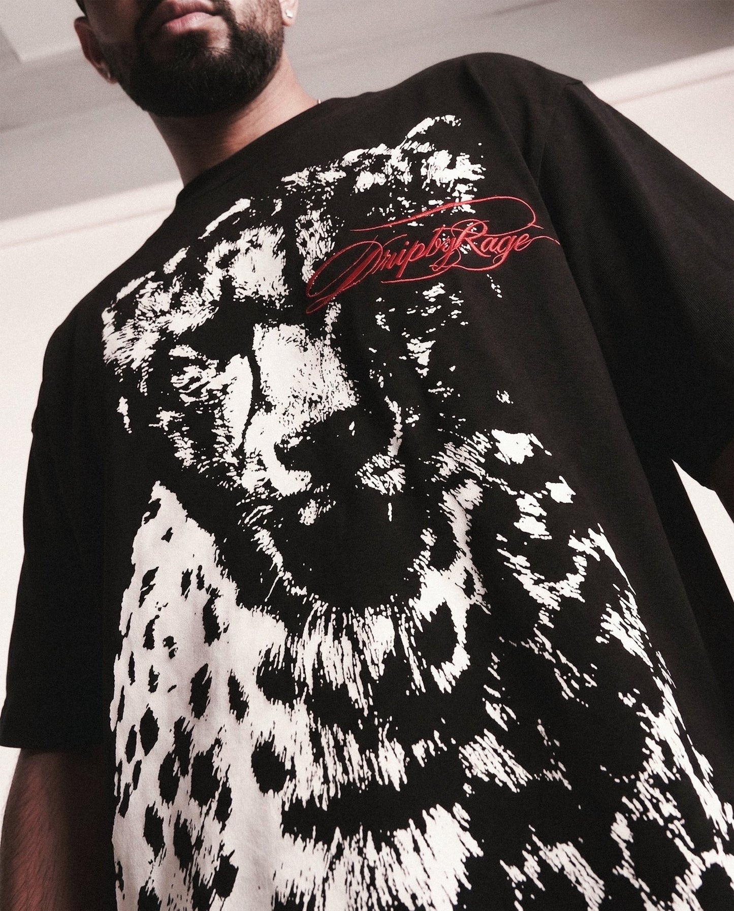 CHEETAH BOXY T-SHIRT - Drip by Rage