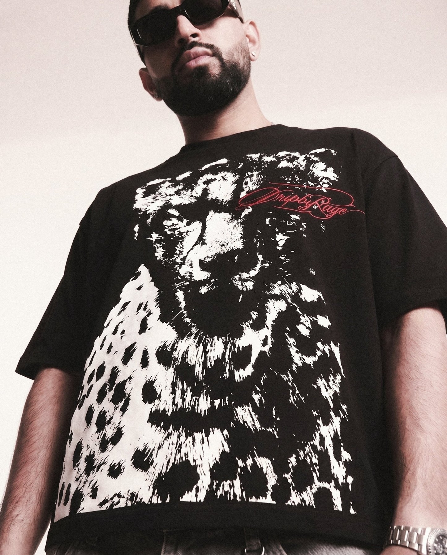 CHEETAH BOXY T-SHIRT - Drip by Rage