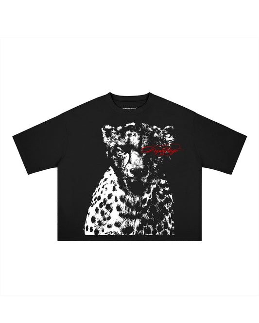CHEETAH BOXY T-SHIRT - Drip by Rage