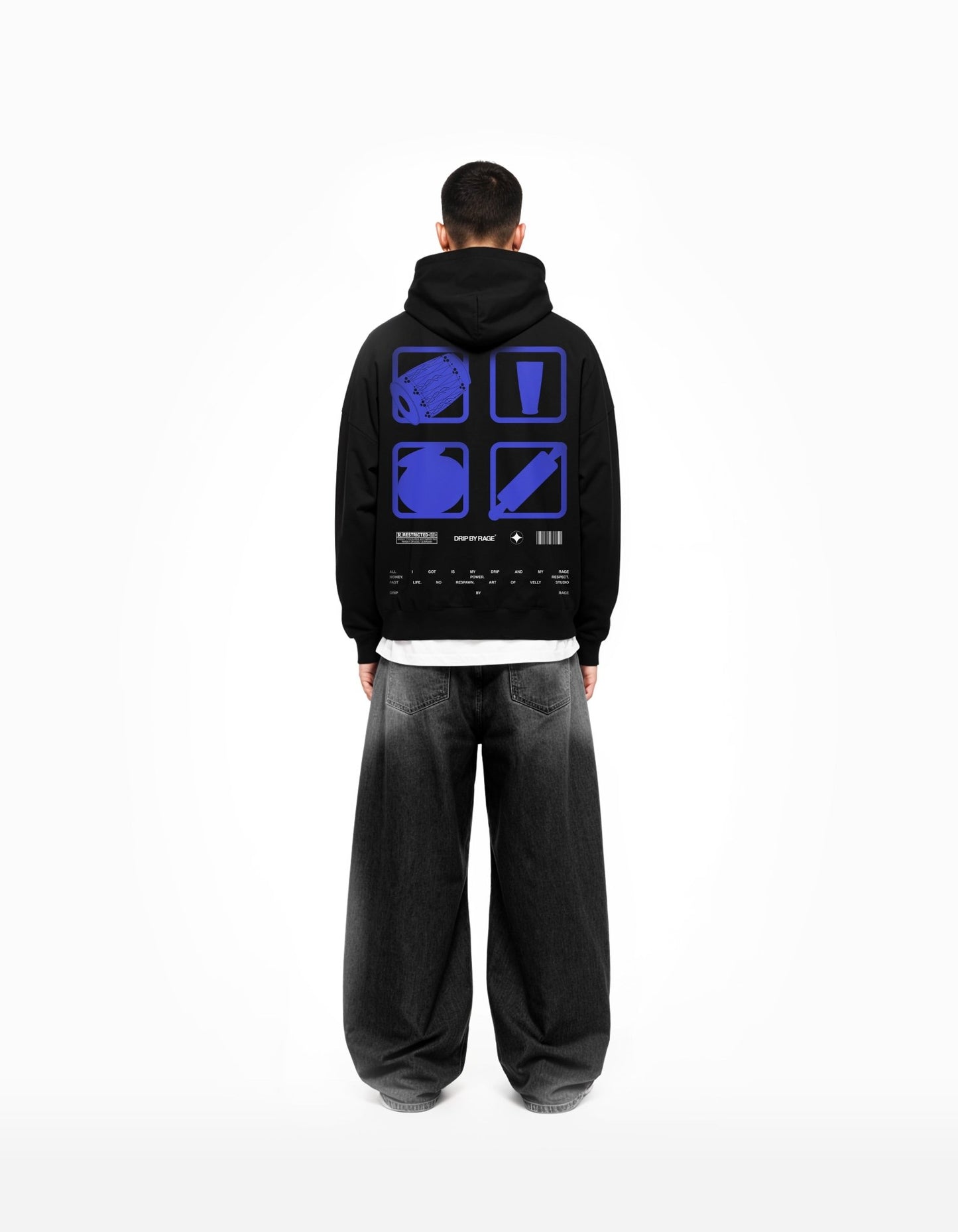 CHOBBAR SUN FADED BOXY HOODIE - Drip by Rage