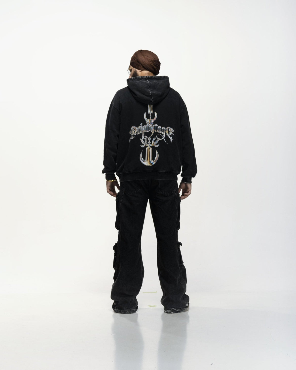 CHROME DRIP OVERSIZED FADED HOODIE - Drip by Rage