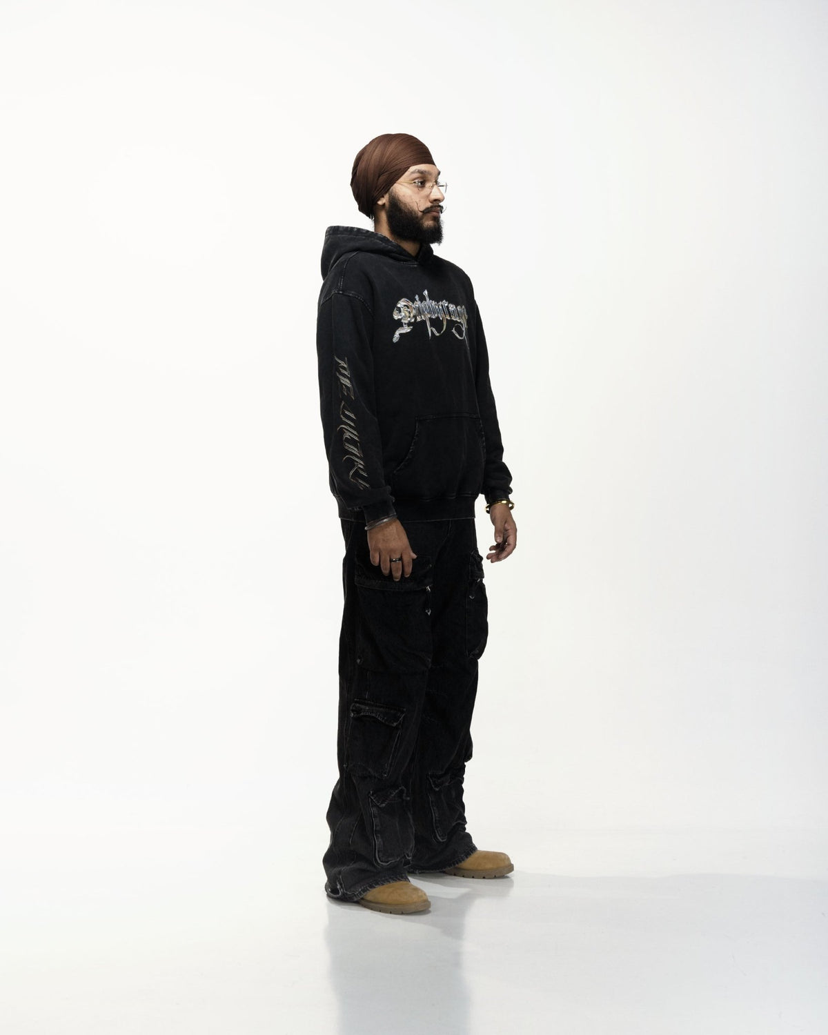 CHROME DRIP OVERSIZED FADED HOODIE - Drip by Rage