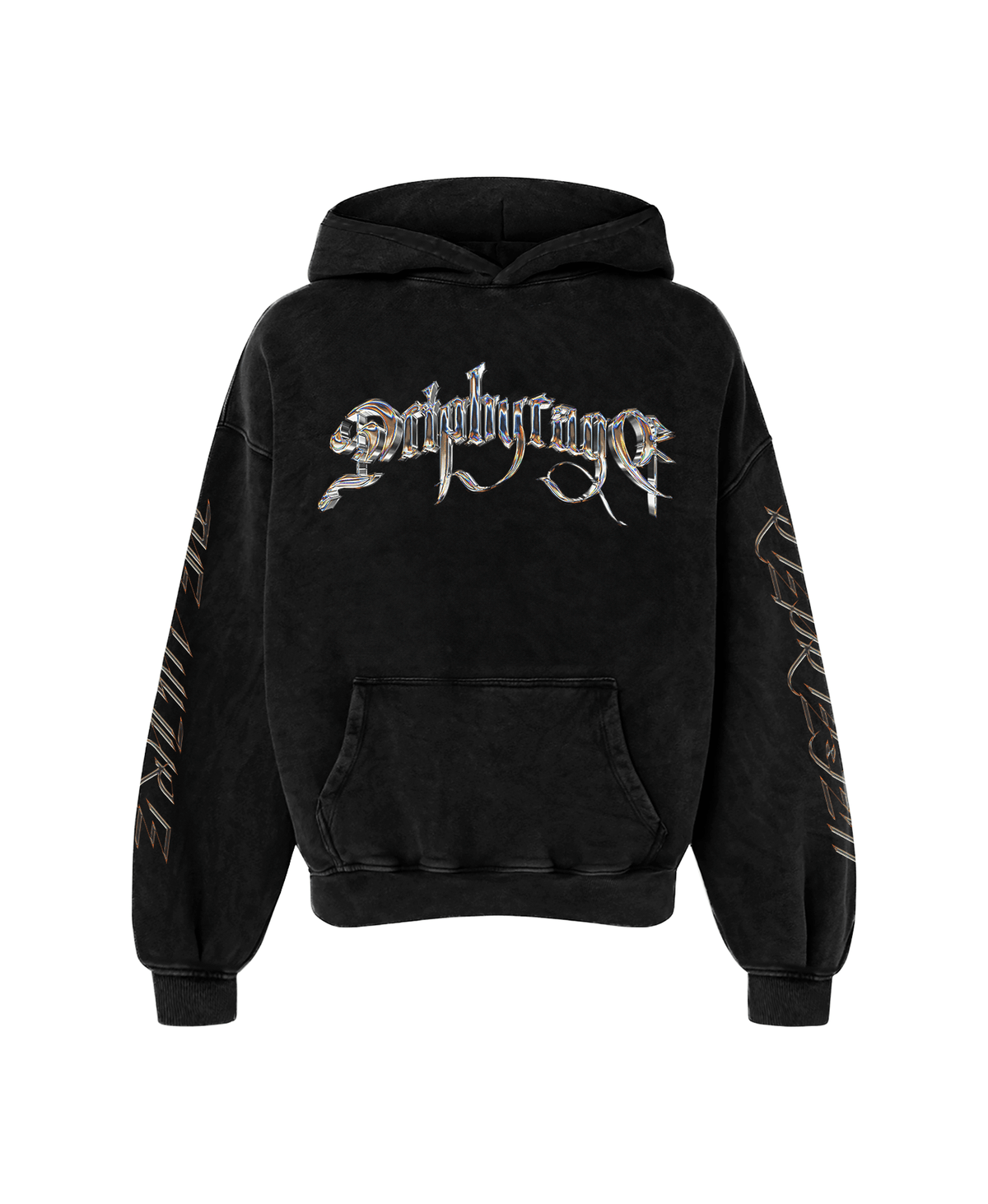 CHROME DRIP OVERSIZED FADED HOODIE - Drip by Rage