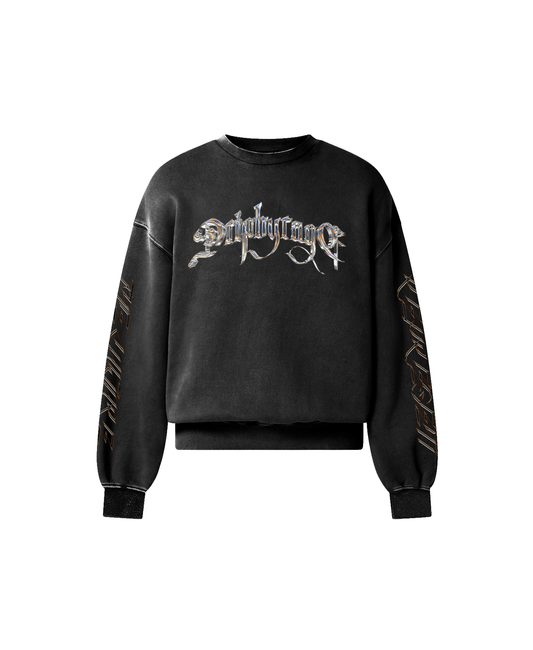 CHROME DRIP OVERSIZED FADED SWEATSHIRT - Drip by Rage