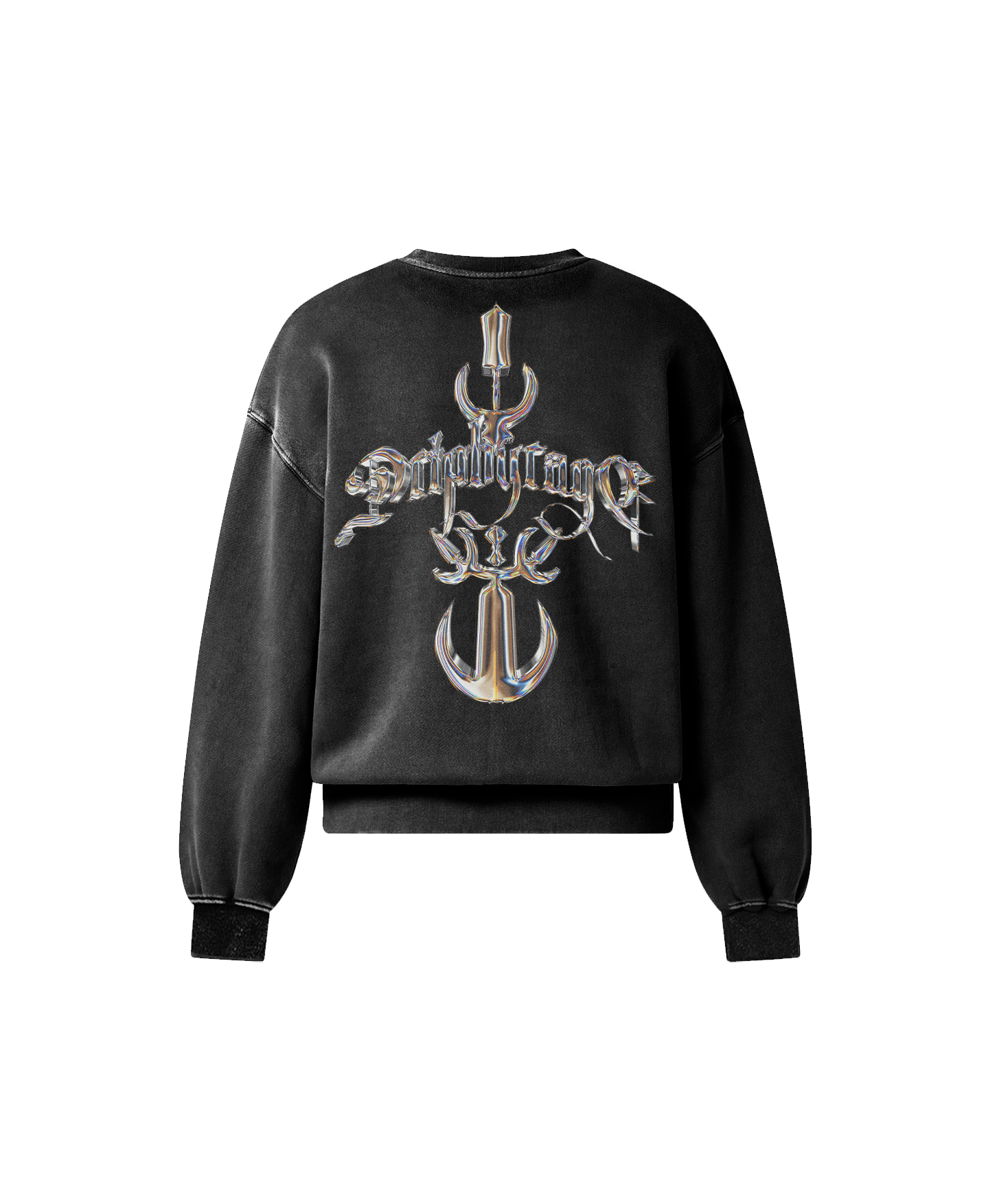 CHROME DRIP OVERSIZED FADED SWEATSHIRT - Drip by Rage