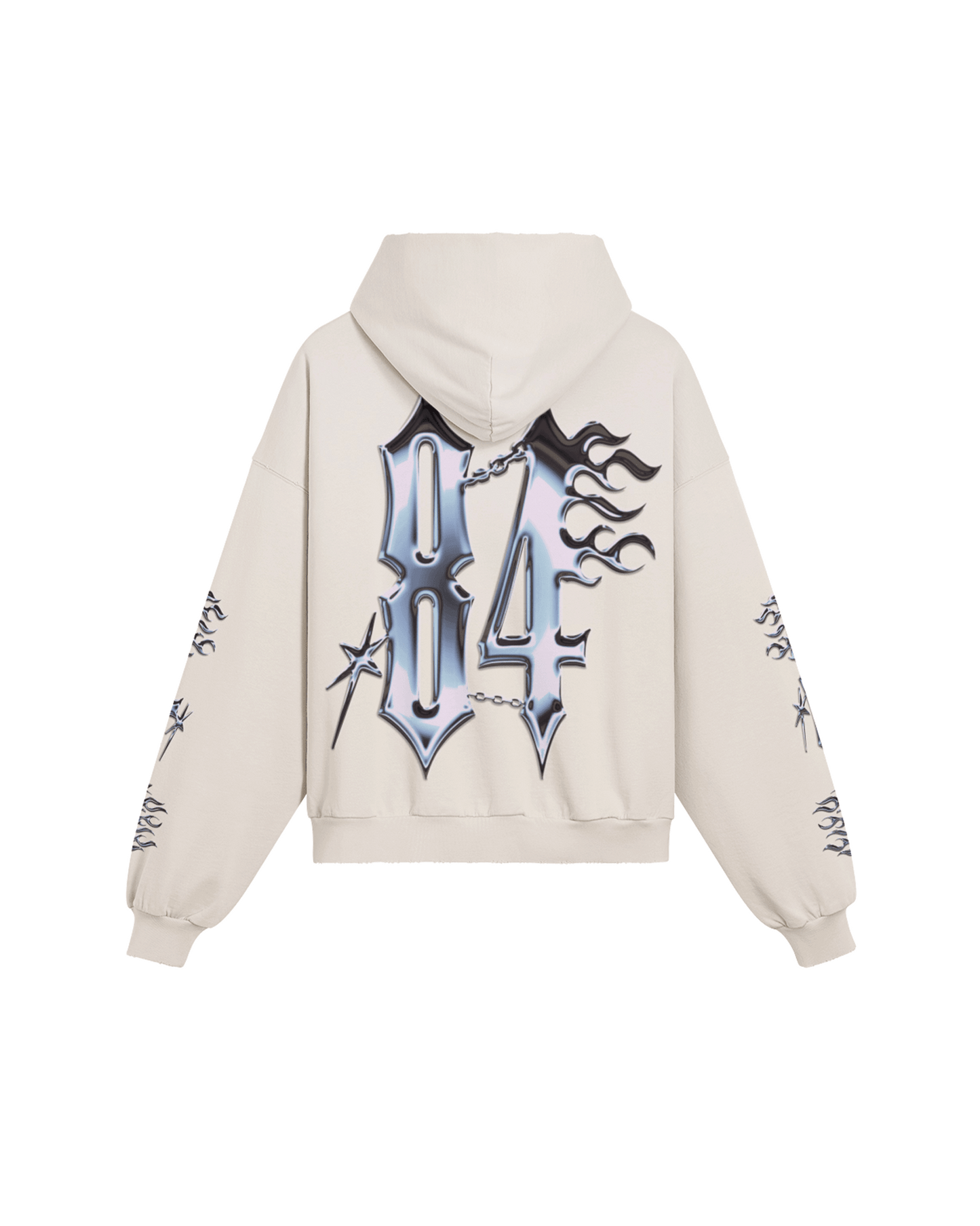 CHROME OF 84 DRIP BOXY DISTRESSED HOODIE - Drip by Rage