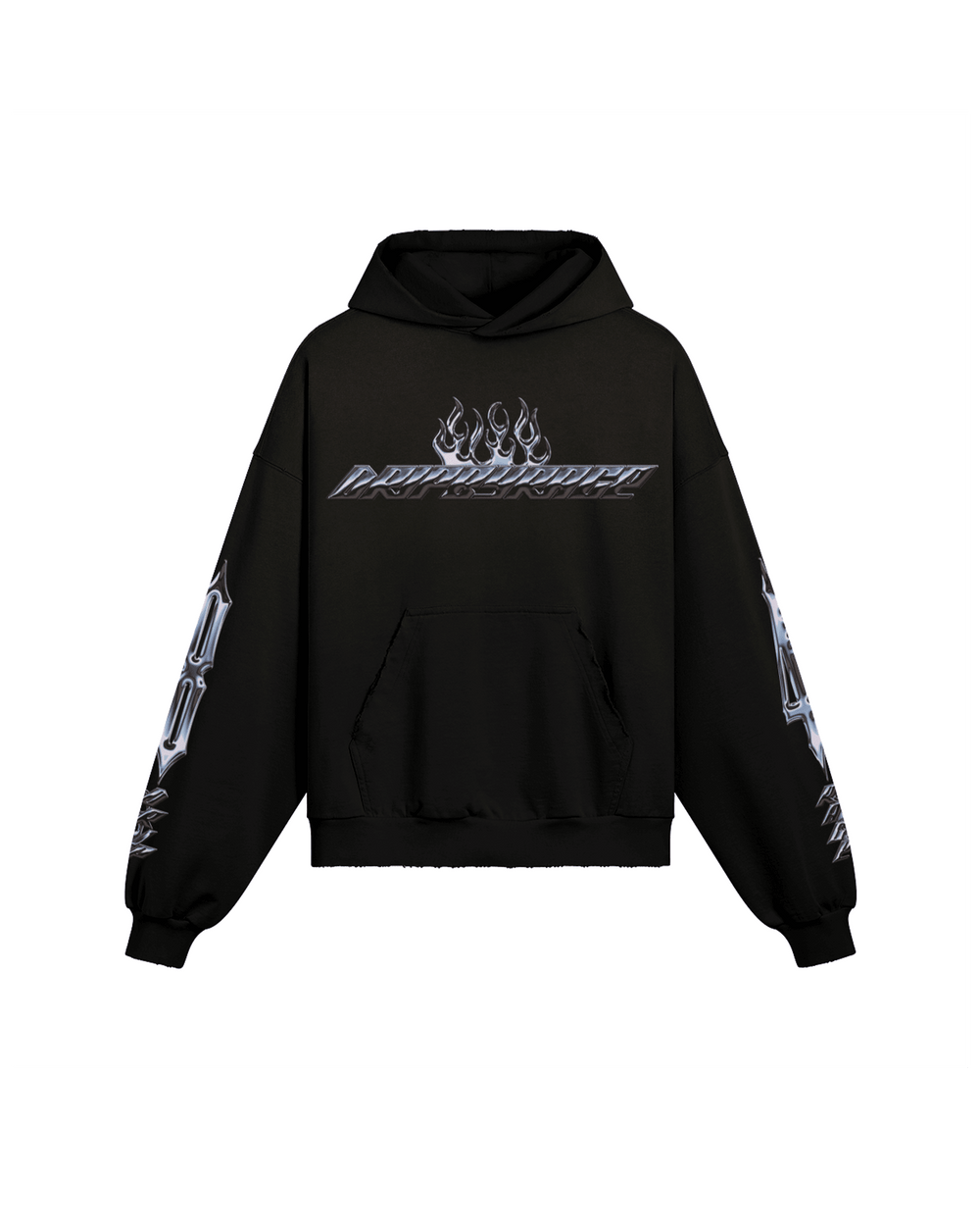 CHROME OF 84 DRIP BOXY DISTRESSED HOODIE - Drip by Rage