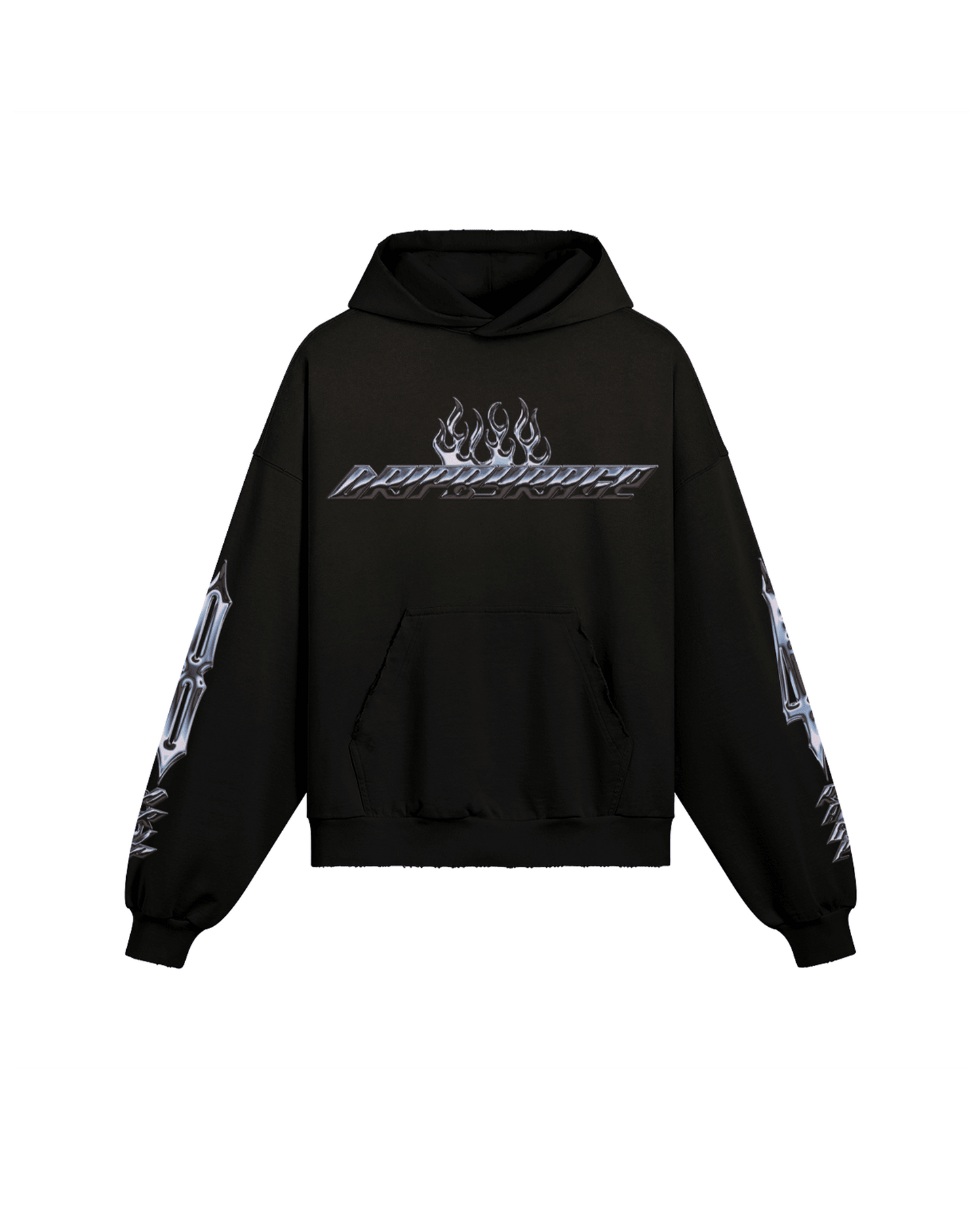 CHROME OF 84 DRIP BOXY DISTRESSED HOODIE - Drip by Rage