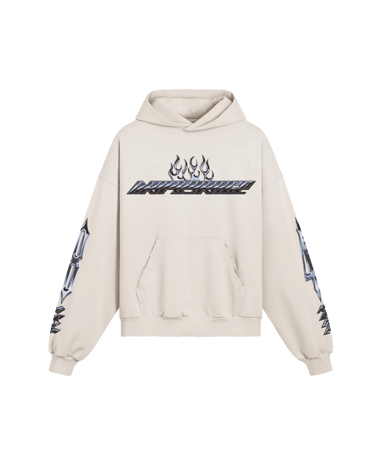 CHROME OF 84 DRIP BOXY DISTRESSED HOODIE - Drip by Rage